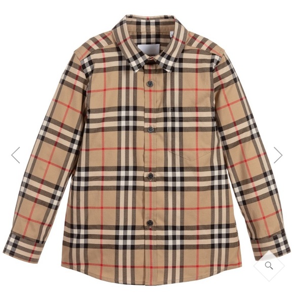 Burberry Other - Host pick Burberry boys beige check shirt